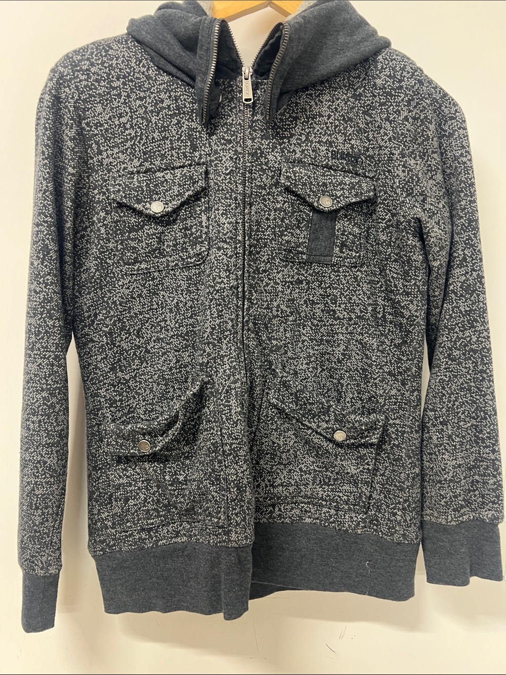 Women's Burton, Hooded Fleece Lined Jacket, Gray, Small